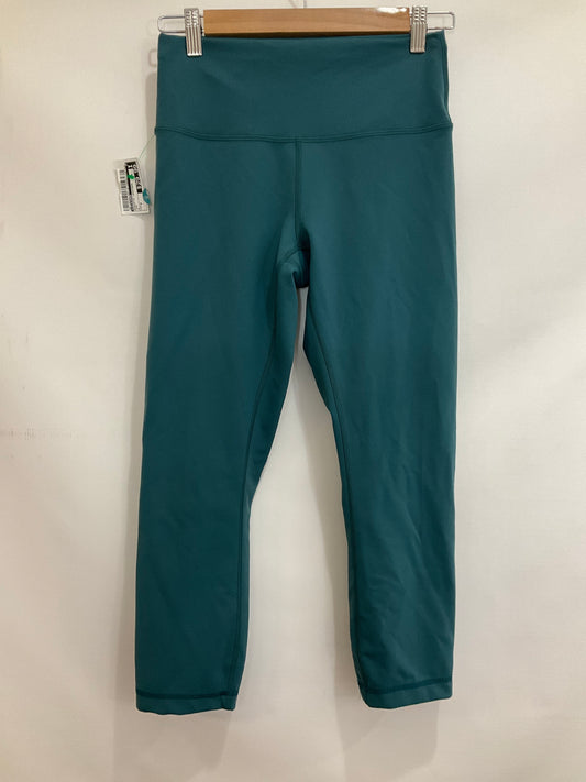 Athletic Leggings By Lululemon In Teal, Size: 8