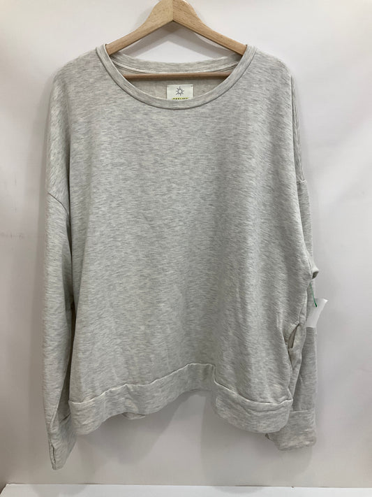 Sweatshirt Crewneck By Aerie In Grey, Size: 2x