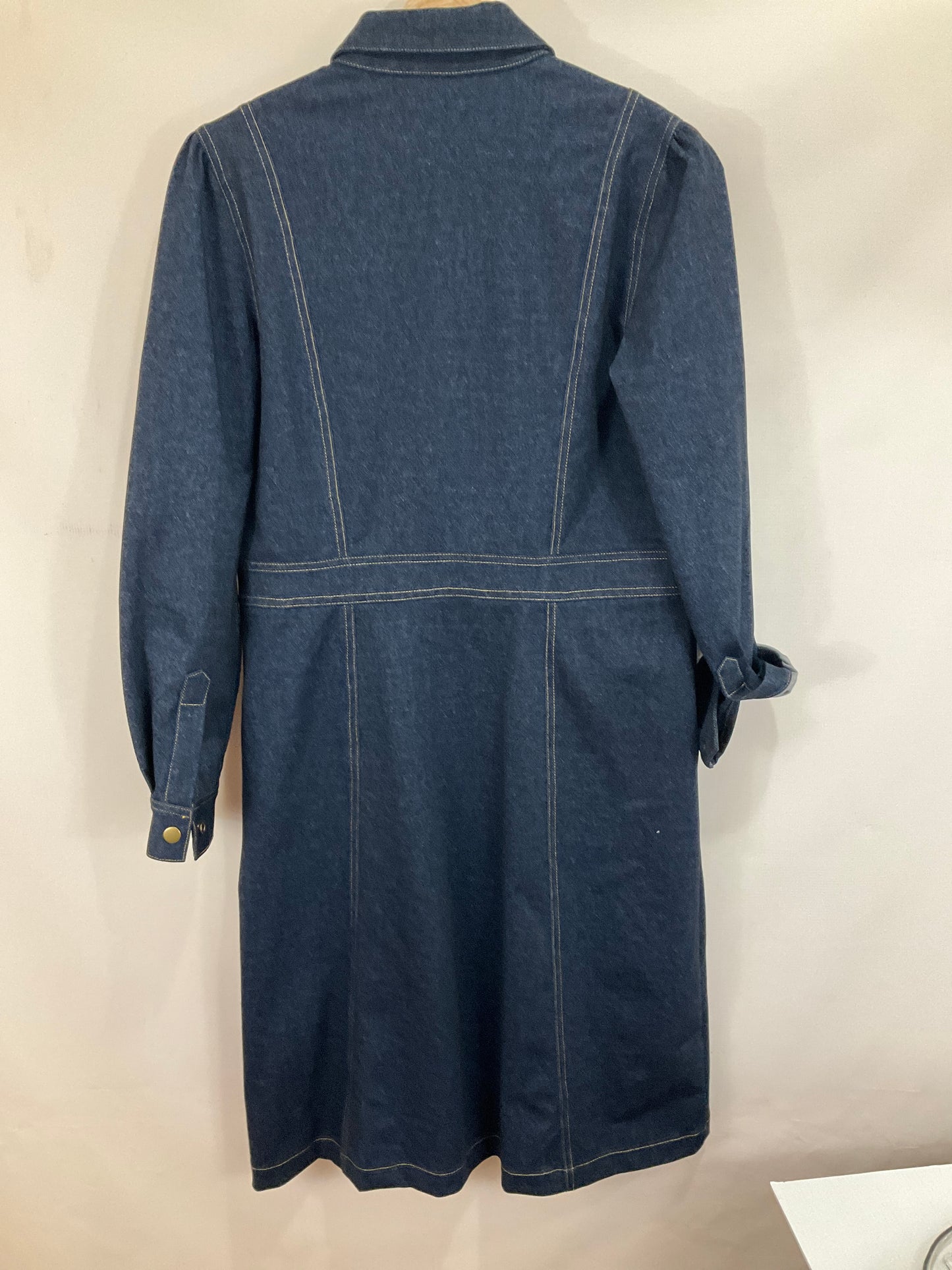 Dress Casual Midi By Jude Connally In Blue Denim, Size: M