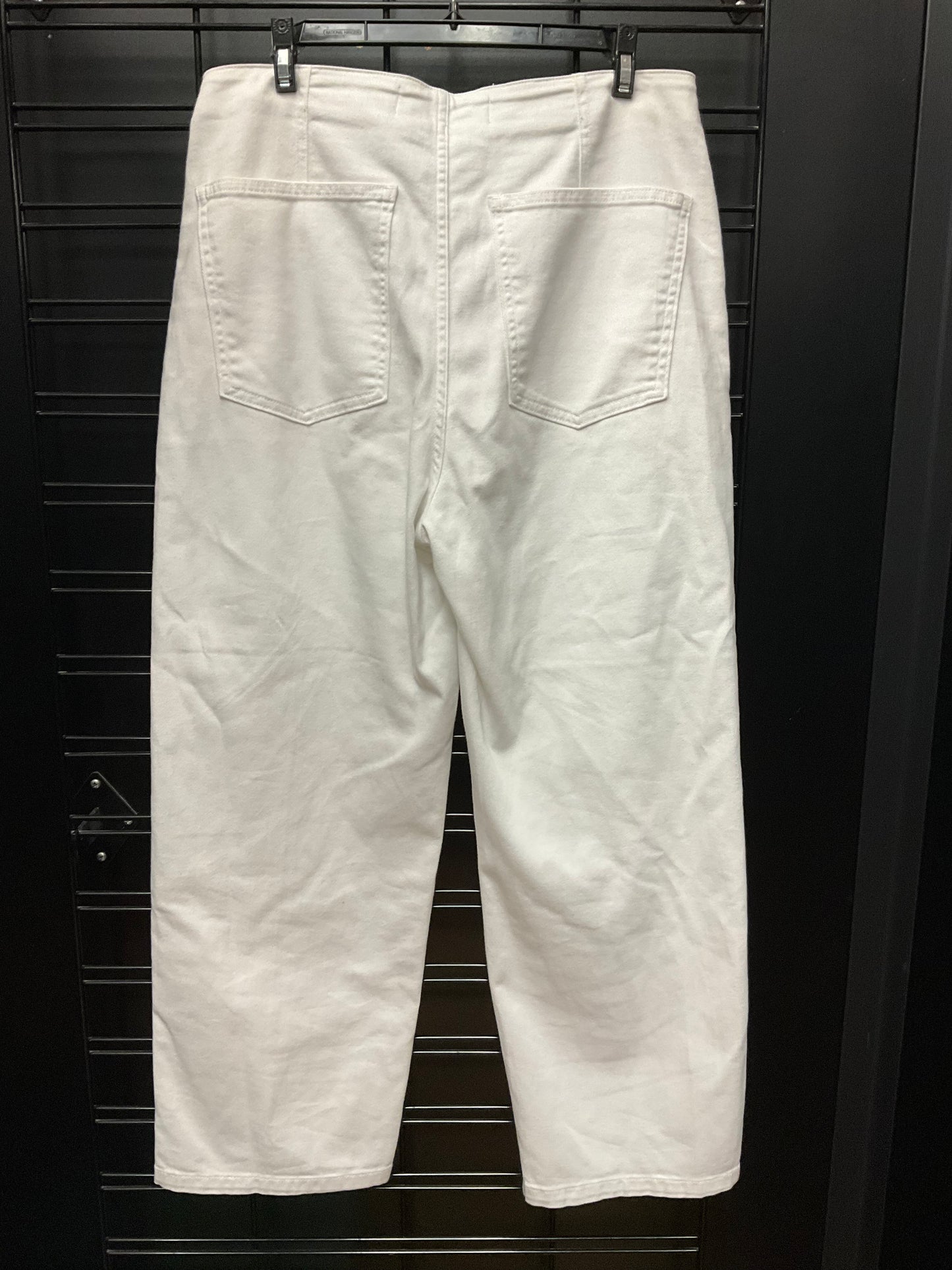 Jeans Wide Leg By Veronica Beard In White Denim, Size: 10