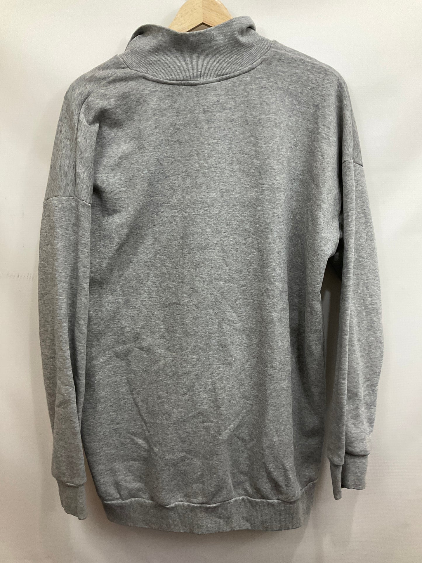 Athletic Sweatshirt Collar By Adidas In Grey, Size: Xl