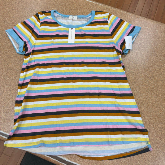 Top Short Sleeve By T.la In Striped Pattern, Size: M