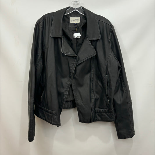 Jacket Moto By Universal Thread In Black, Size: 2x