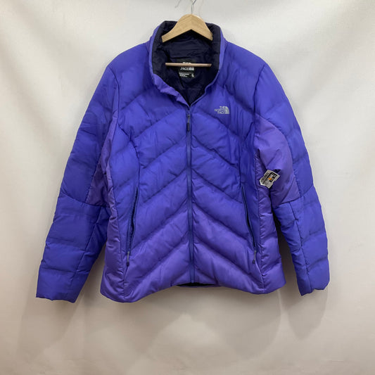 Jacket Puffer & Quilted By The North Face In Purple, Size: Xl