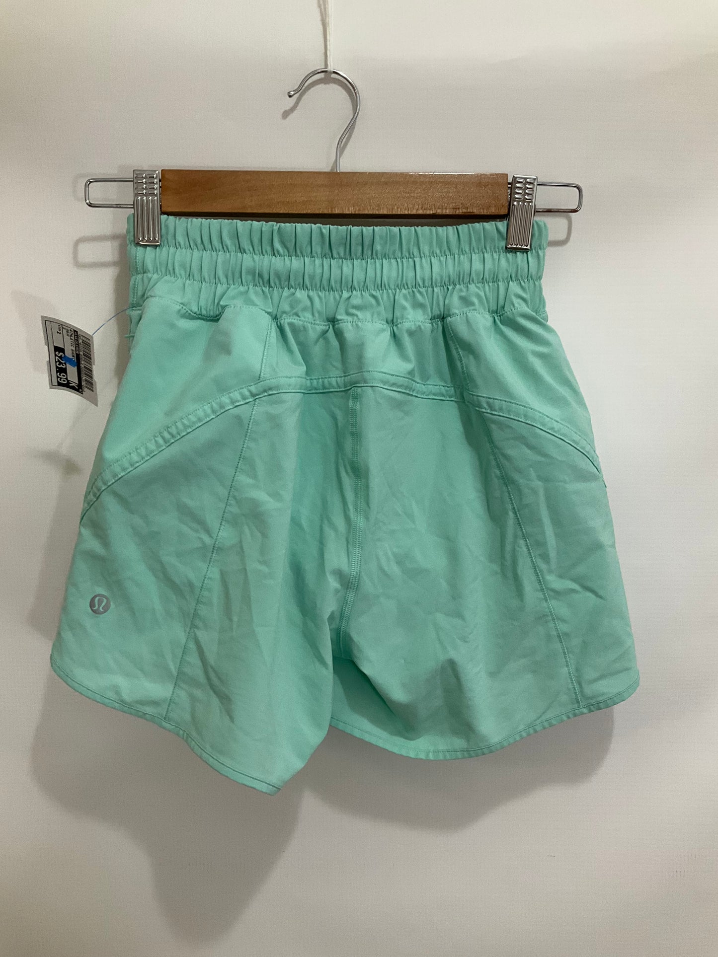 Athletic Shorts By Lululemon In Aqua, Size: 2