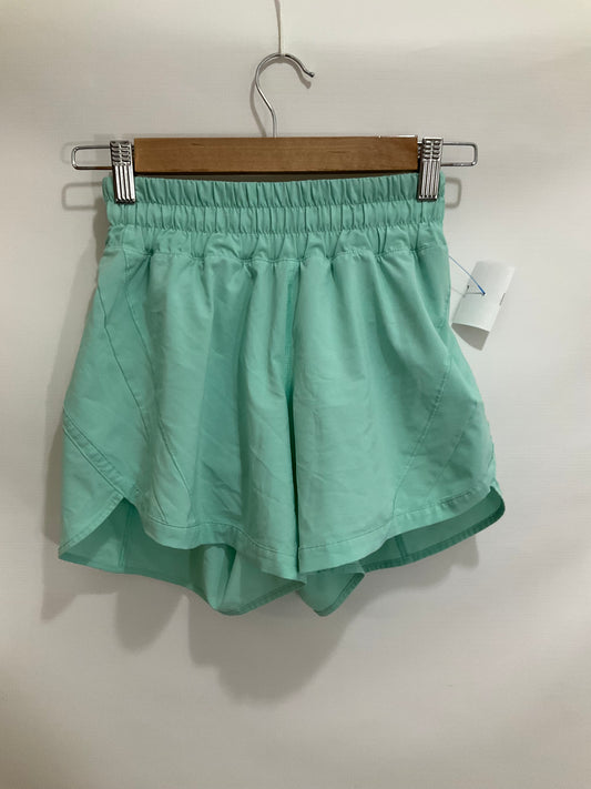 Athletic Shorts By Lululemon In Aqua, Size: 2