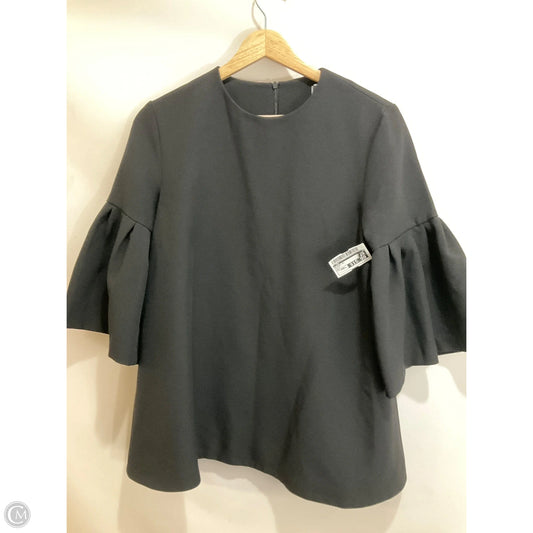 Blouse Short Sleeve By Cmb In Black, Size: Small