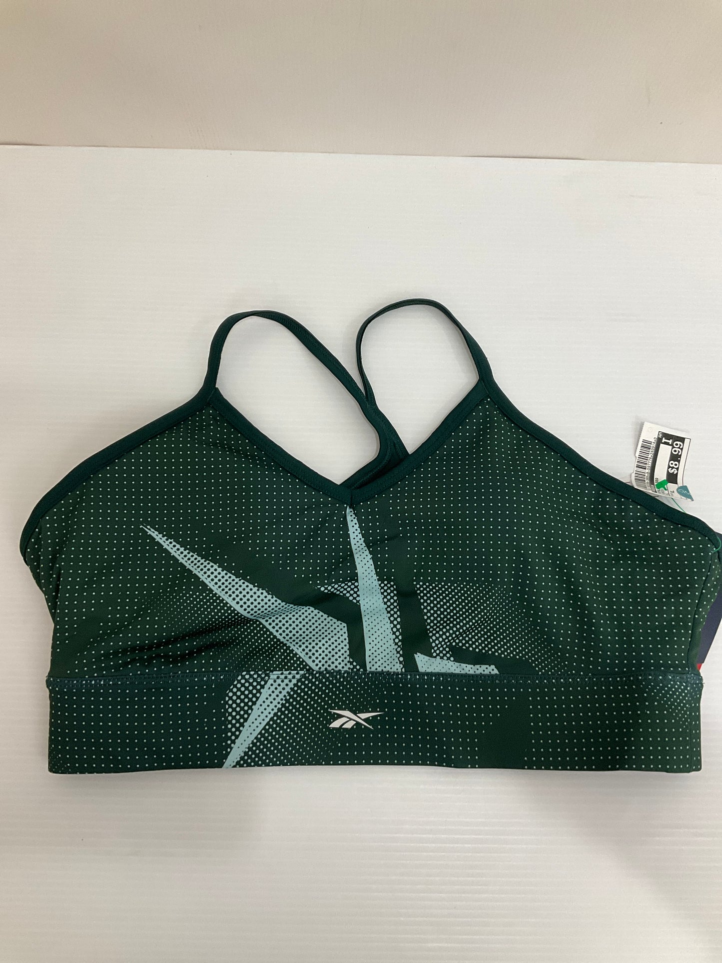 Athletic Bra By Reebok In Green, Size: Xl