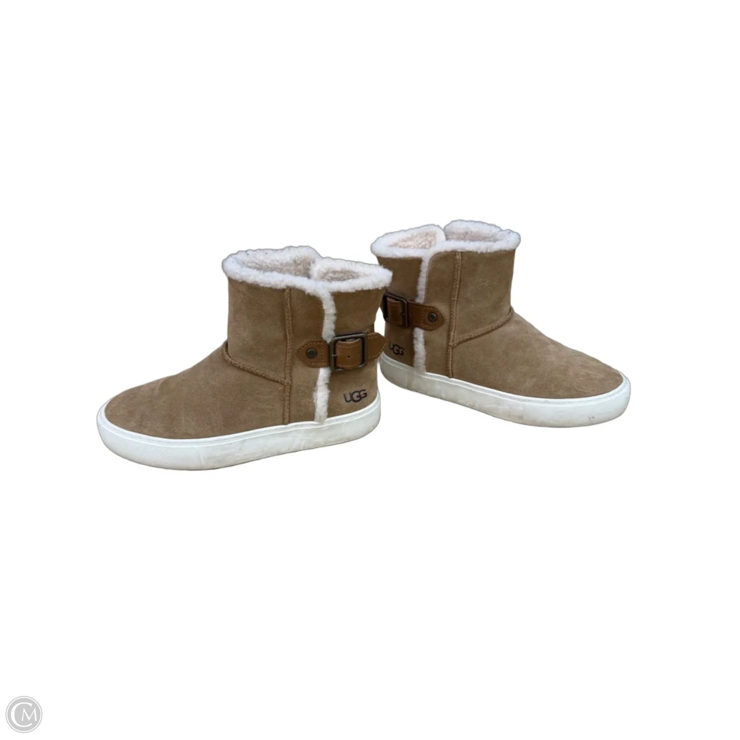 Boots Designer By Ugg In Brown, Size: 6.5