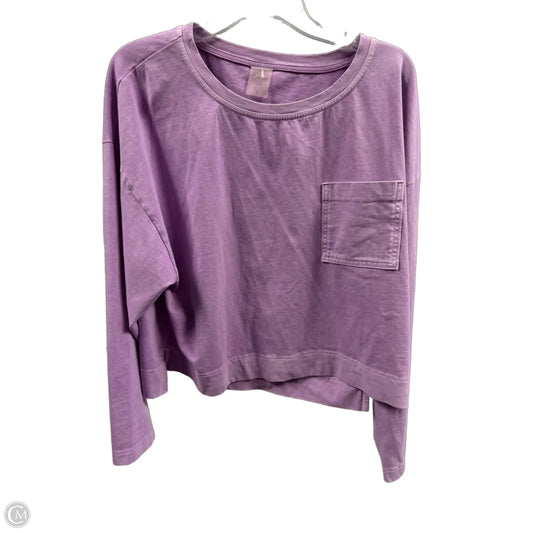 Top Long Sleeve By Calia In Purple, Size: L