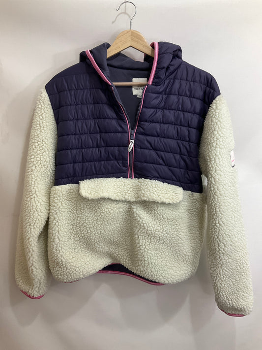 Jacket Puffer & Quilted By Ivory Ella In Purple & White, Size: S