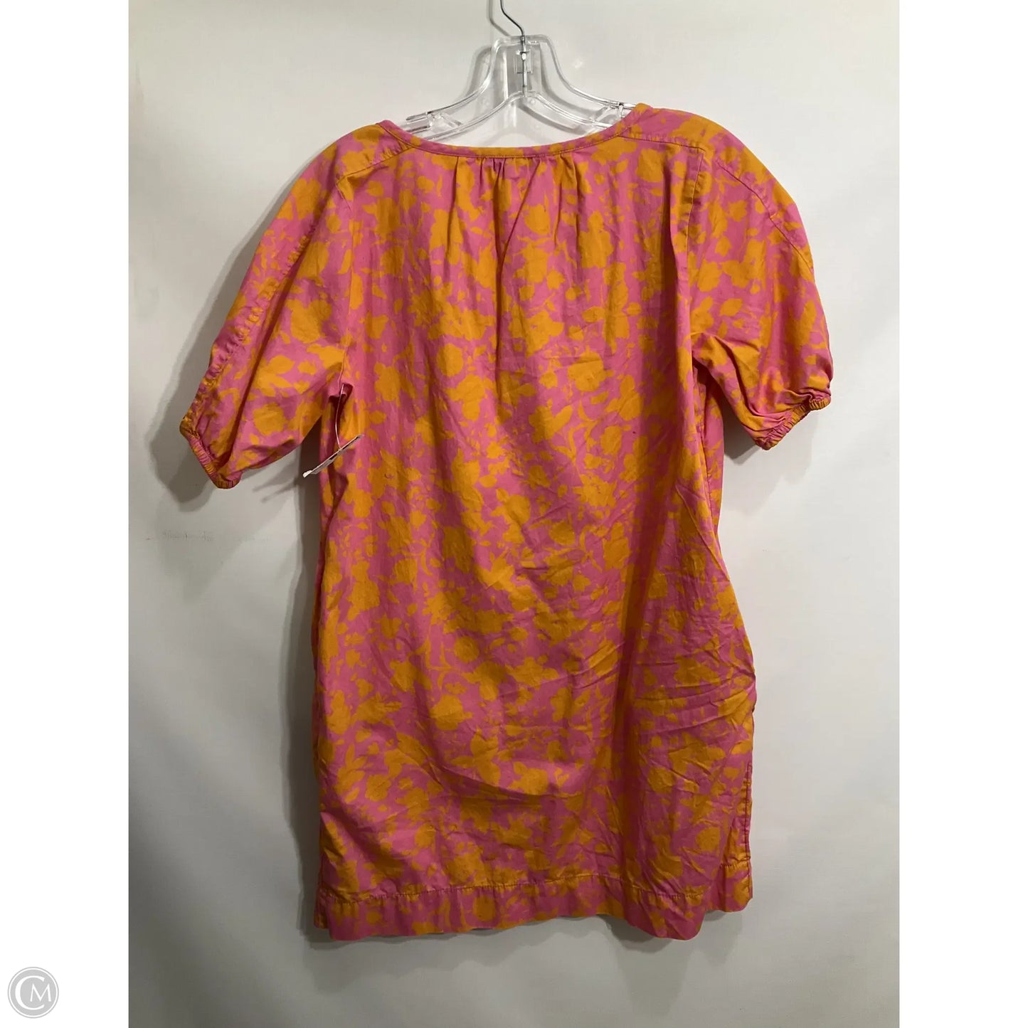 Top Short Sleeve By Free Assembly In Orange & Pink, Size: Xs