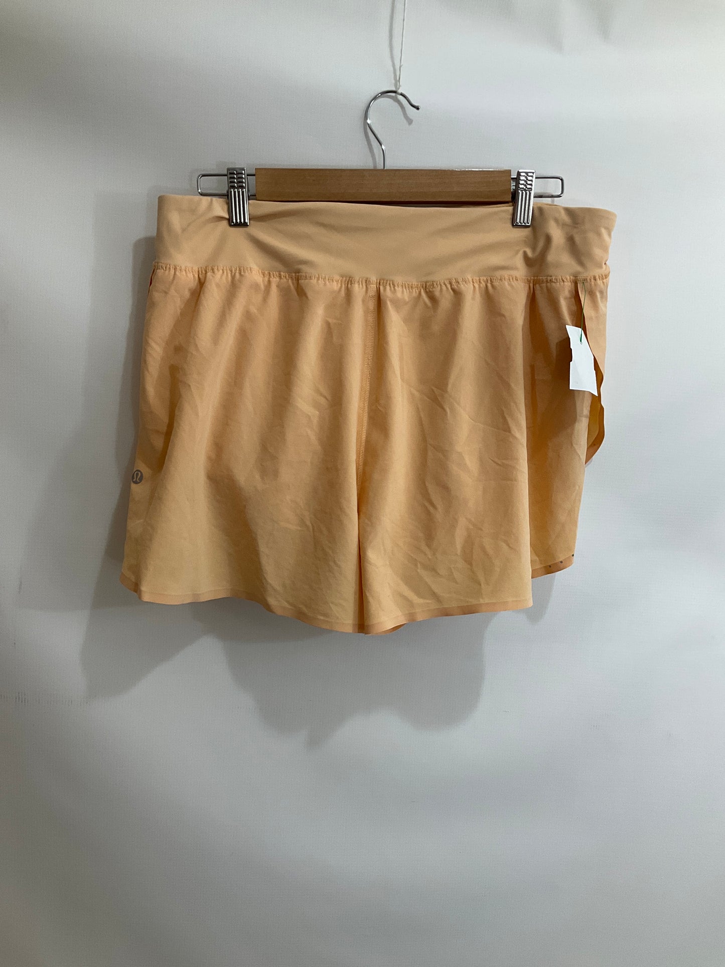 Athletic Shorts By Lululemon In Coral, Size: 10