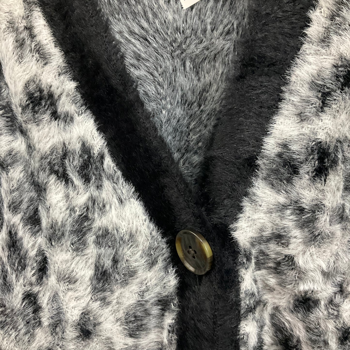 Jacket Fleece By Ann Taylor In Animal Print, Size: L