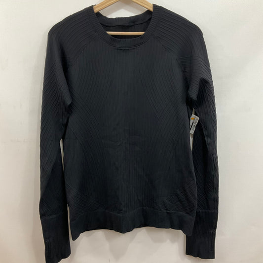 Athletic Top Long Sleeve Crewneck By Lululemon In Black, Size: S