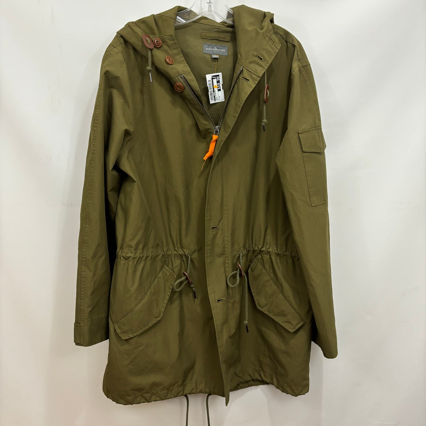 Coat Raincoat By L.l. Bean In Green, Size: M