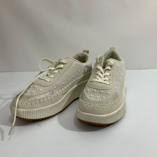 Shoes Athletic By Nicole Miller In Cream, Size: 8