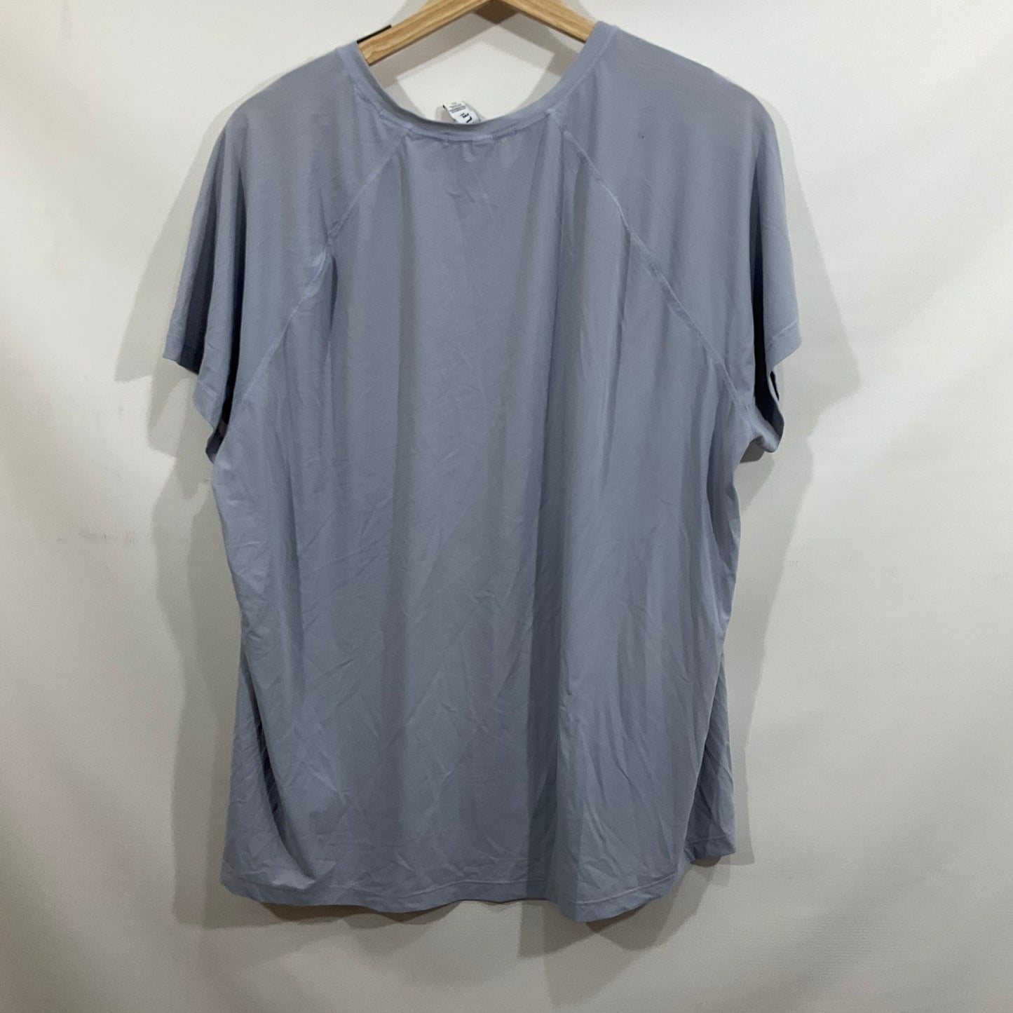 Athletic Top Short Sleeve By Athletica In Blue, Size: Xl