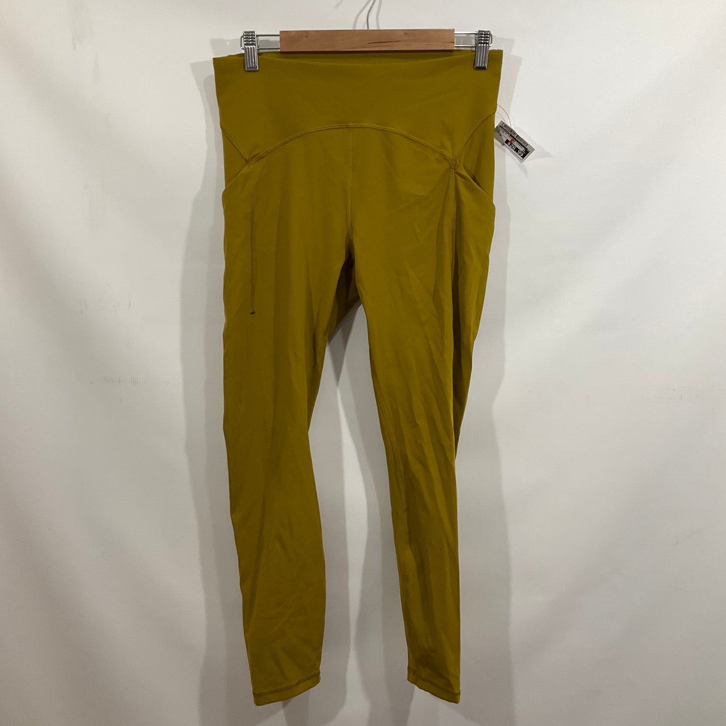 Athletic Leggings Capris By Lululemon In Yellow, Size: 10