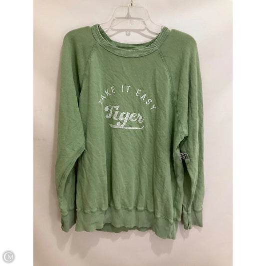 Sweatshirt Crewneck By Aerie In Green, Size: M