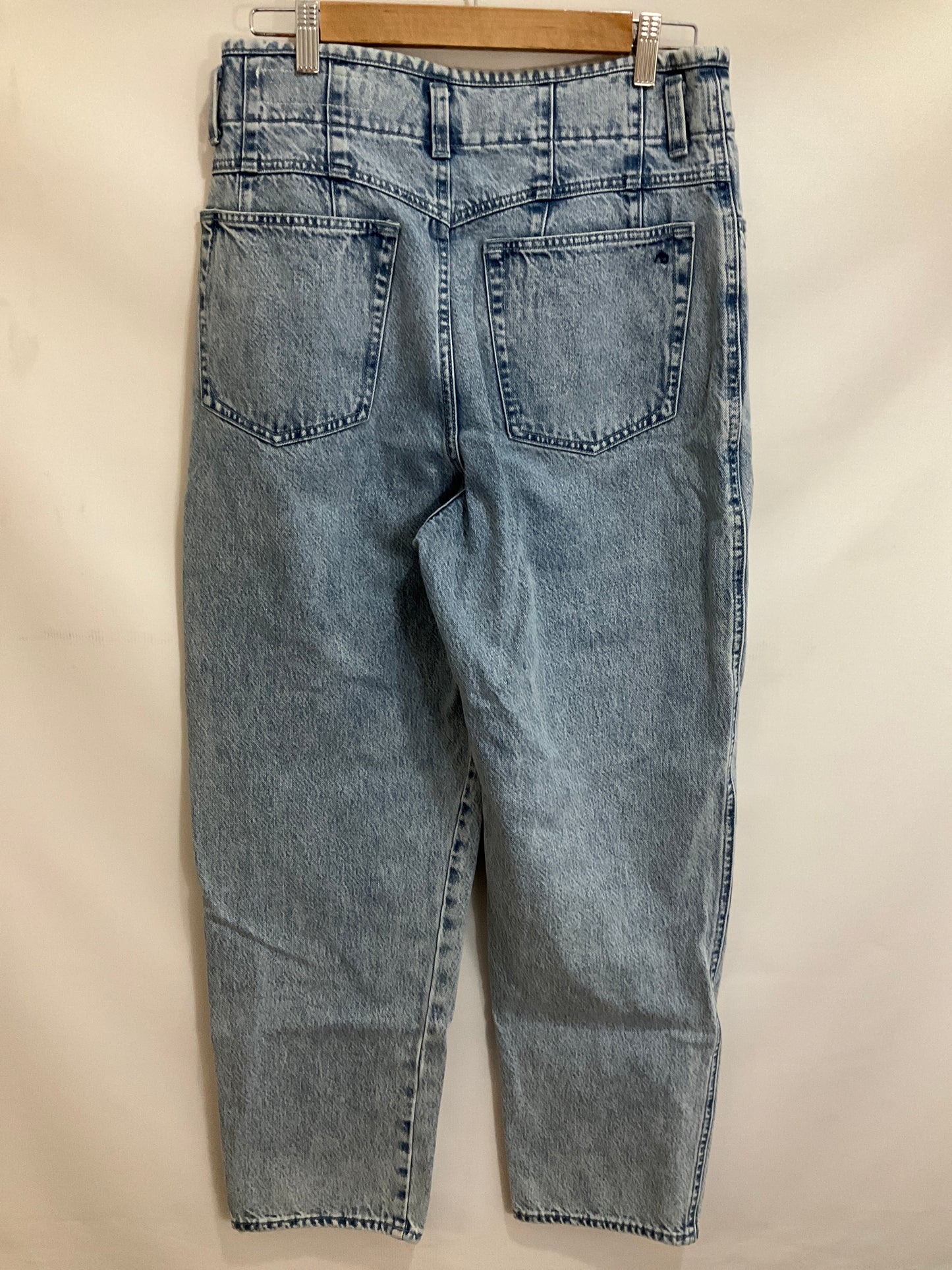 Jeans Straight By Rag & Bones Jeans In Blue Denim, Size: 10