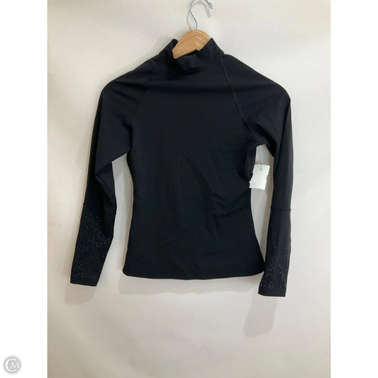 Athletic Top Long Sleeve Collar By Lululemon In Black, Size: 4