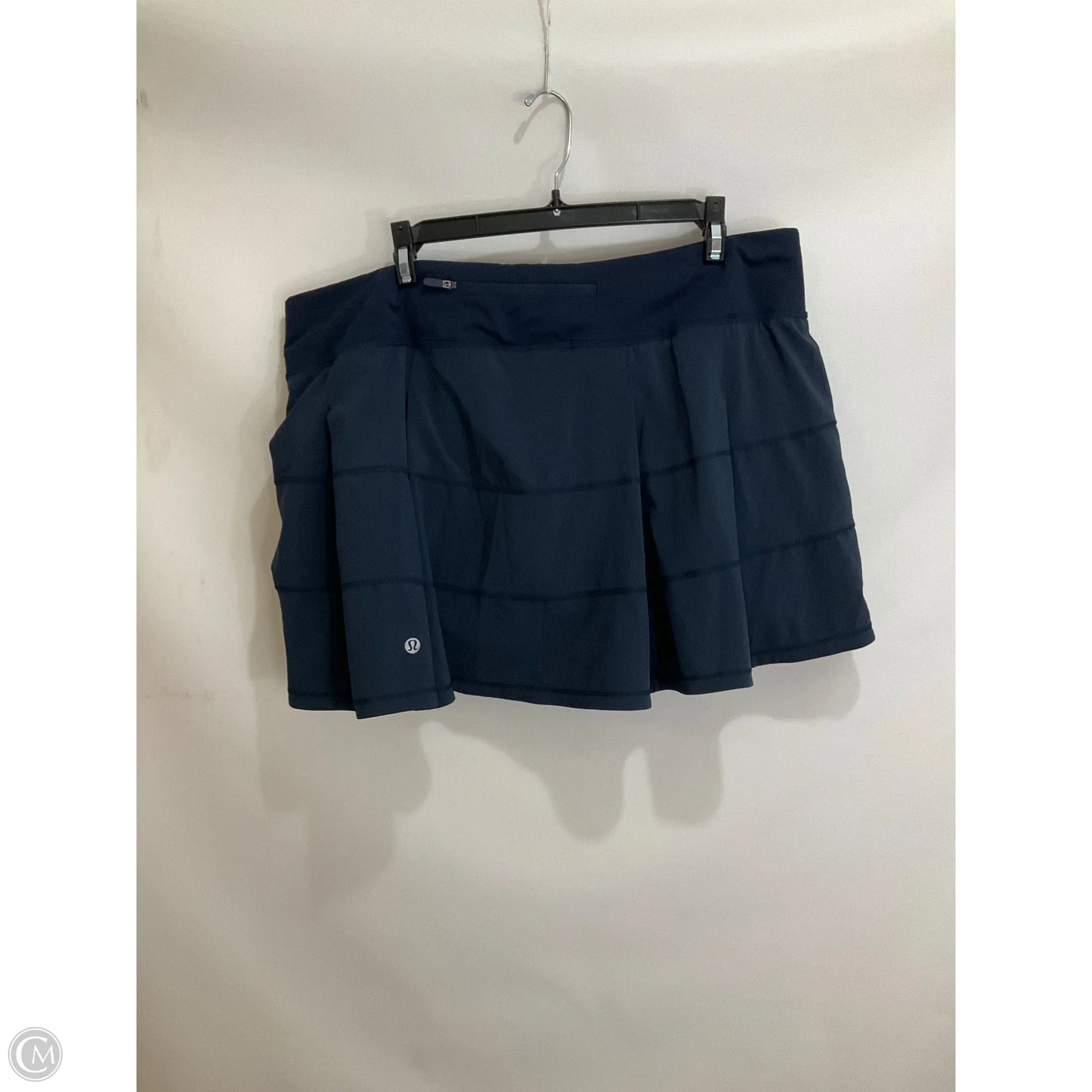Athletic Skort By Lululemon In Navy, Size: 14