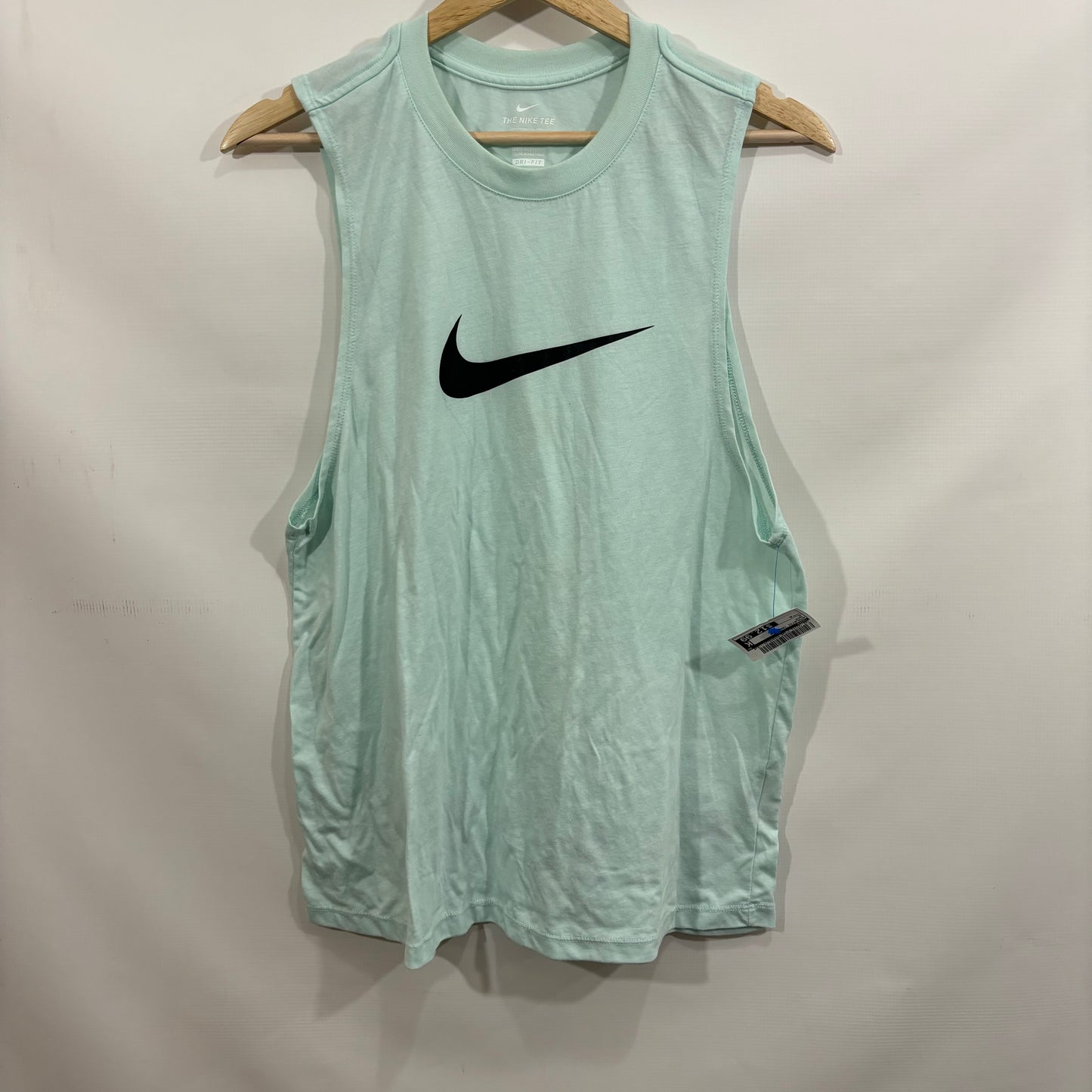 Athletic Tank Top By Nike In Aqua, Size: M