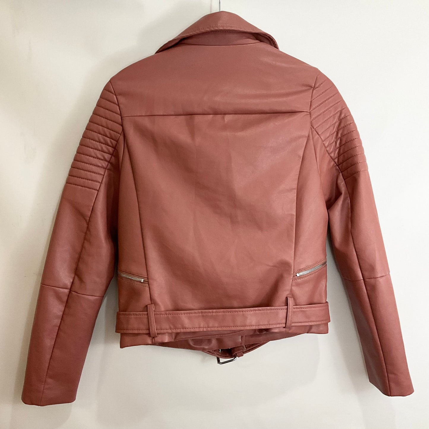 Jacket Moto By Love Tree In Pink, Size: M