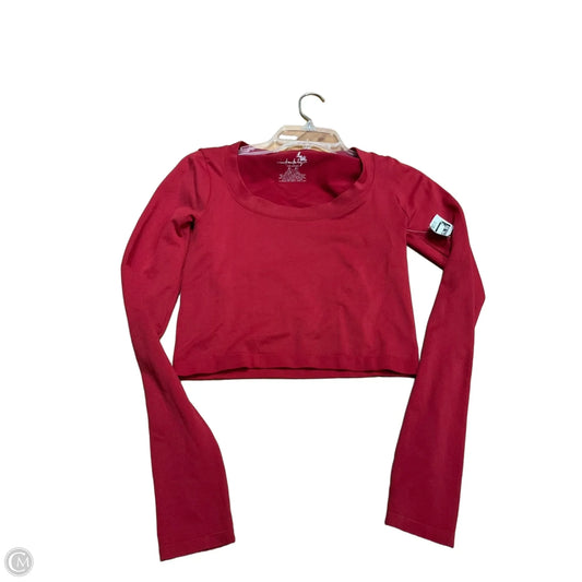 Top Long Sleeve By Free People In Red, Size: M