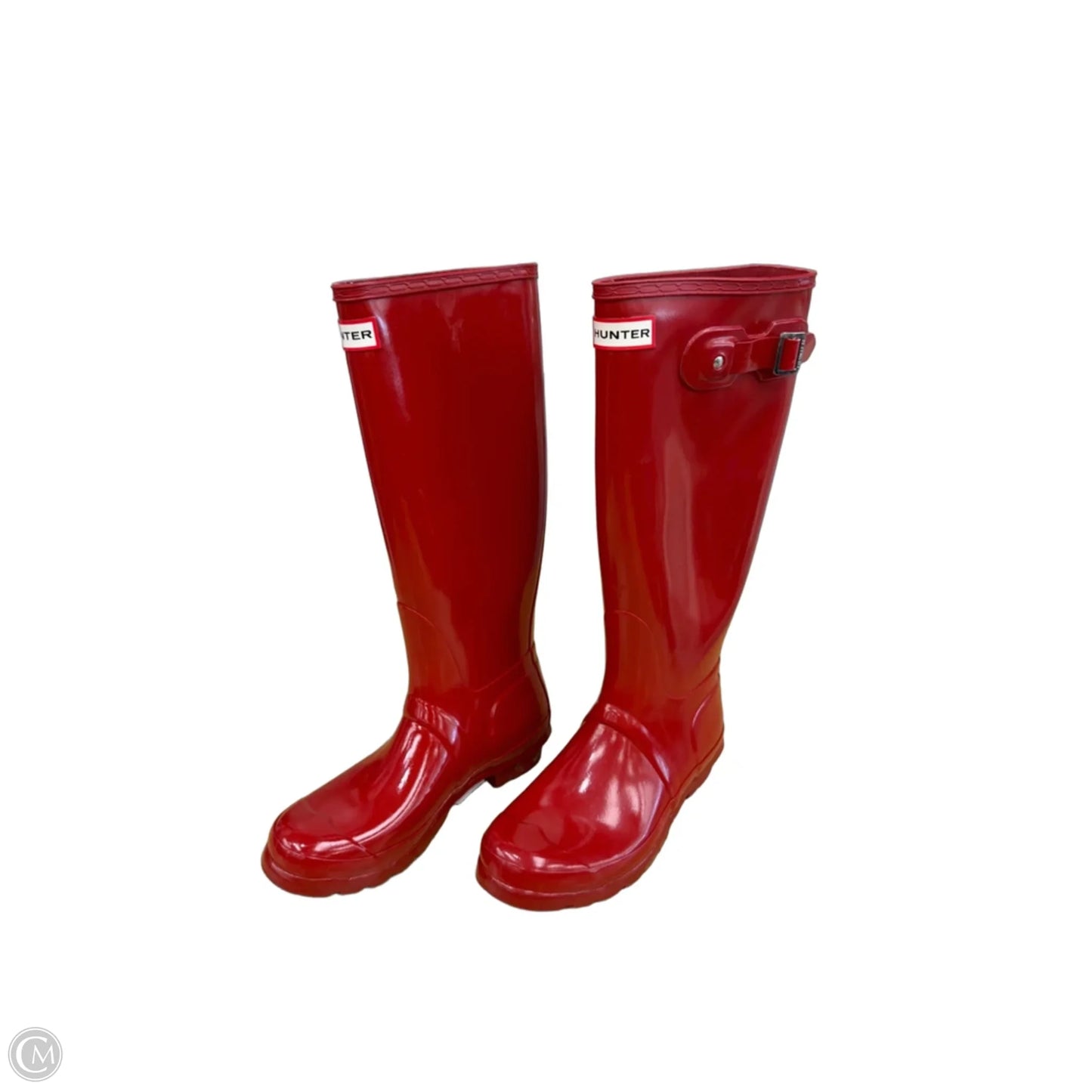Boots Mid-calf Flats By Hunter In Red, Size: 7