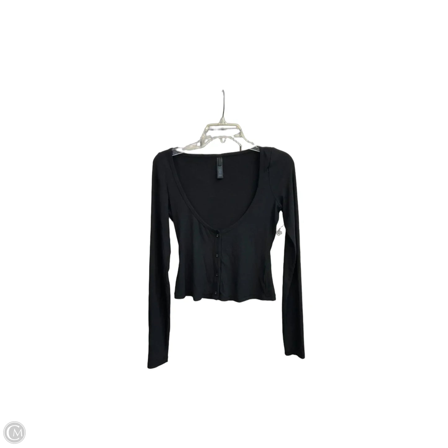 Top Long Sleeve By Skims In Black, Size: M