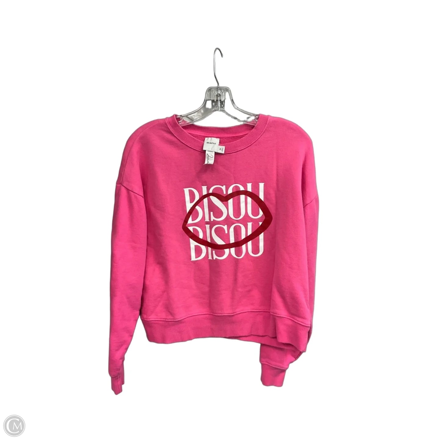 Top Long Sleeve By Maeve In Pink, Size: Xs