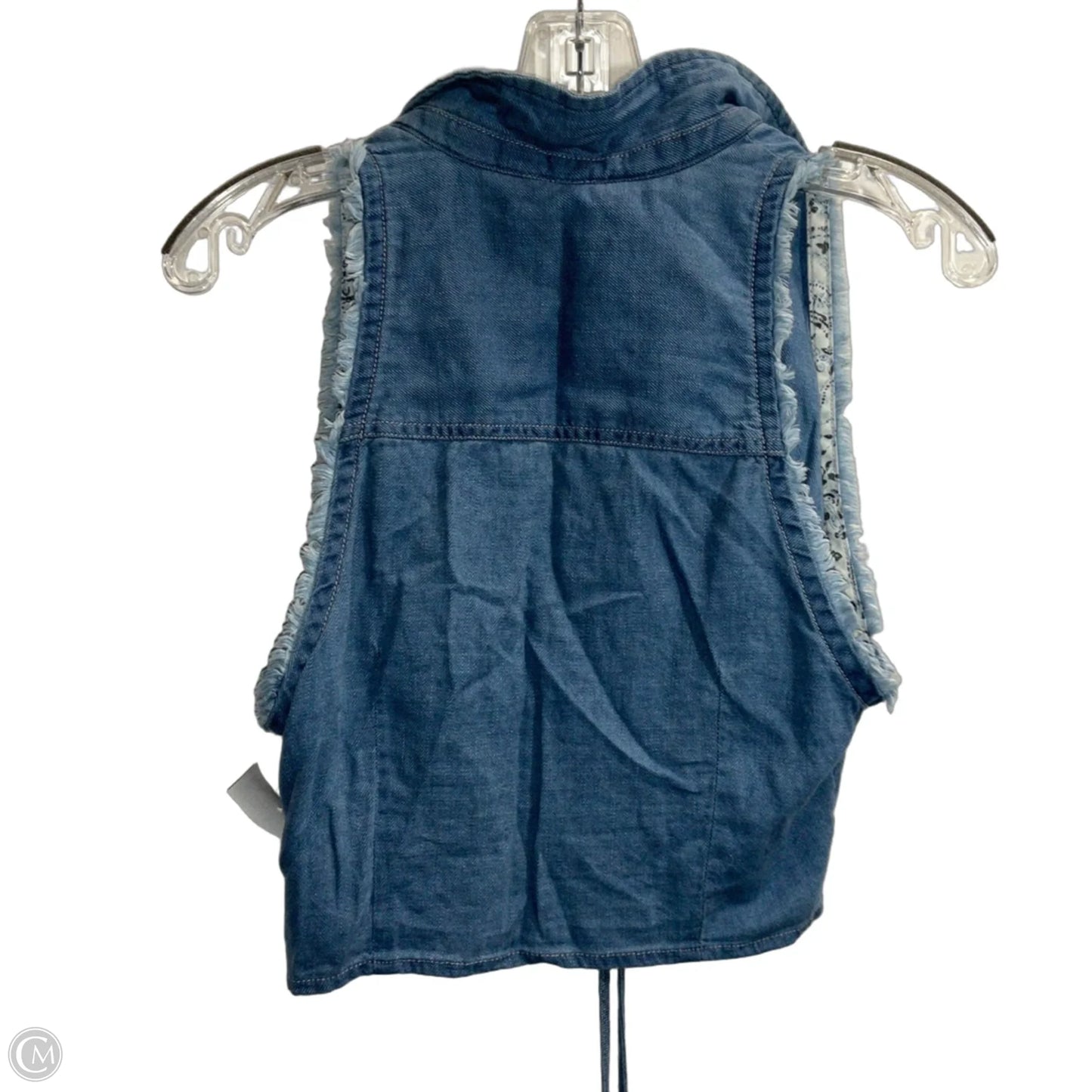 Top Sleeveless By Pilcro In Blue Denim, Size: 6