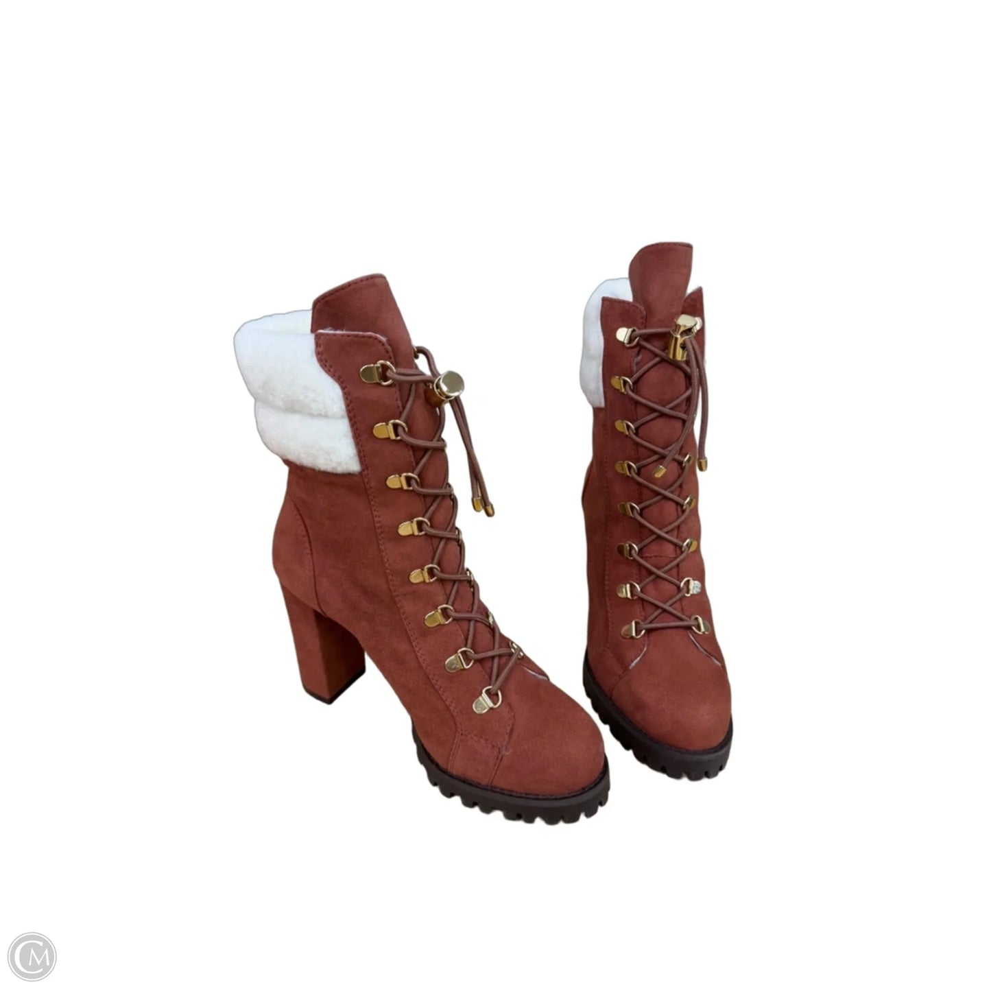 Boots Designer By Stuart Weitzman In Orange, Size: 6