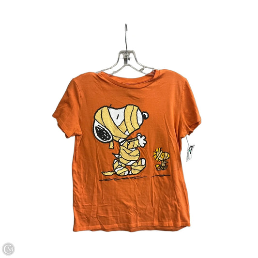 Top Short Sleeve By Clothes Mentor In Orange, Size: L