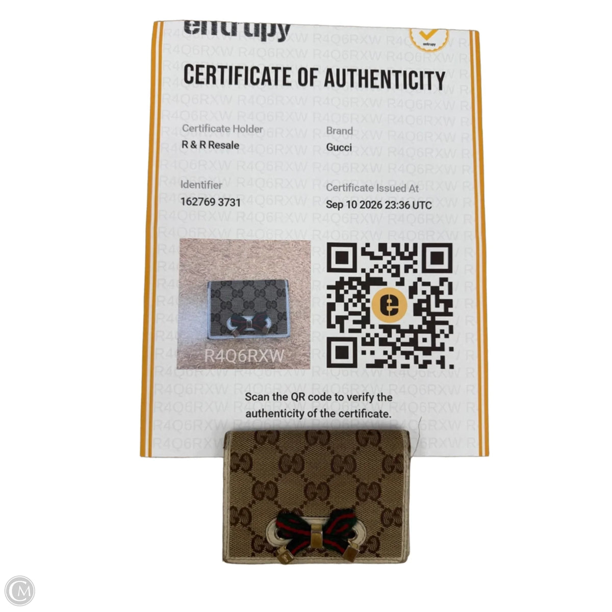Wallet Luxury Designer By Gucci, Size: Small