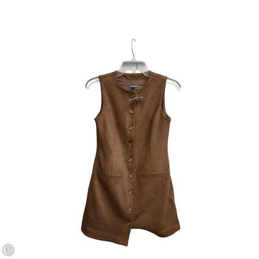 Dress Casual Midi By Wild Fable In Brown, Size: Xs