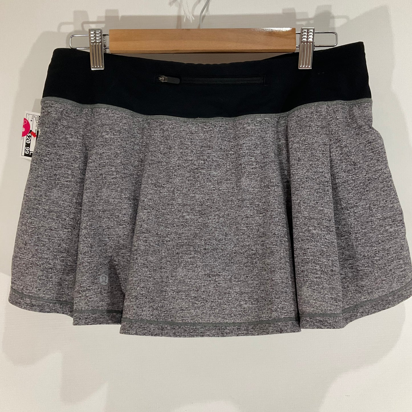 Athletic Skort By Lululemon In Grey, Size: 8