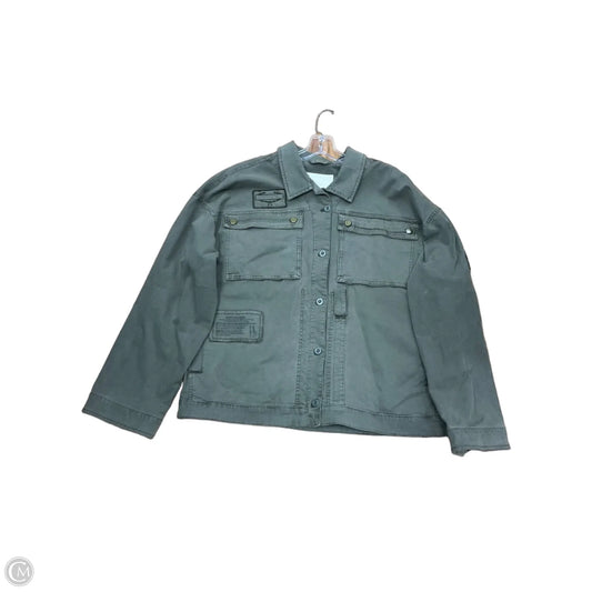 Jacket Denim By Pilcro In Green, Size: Xl