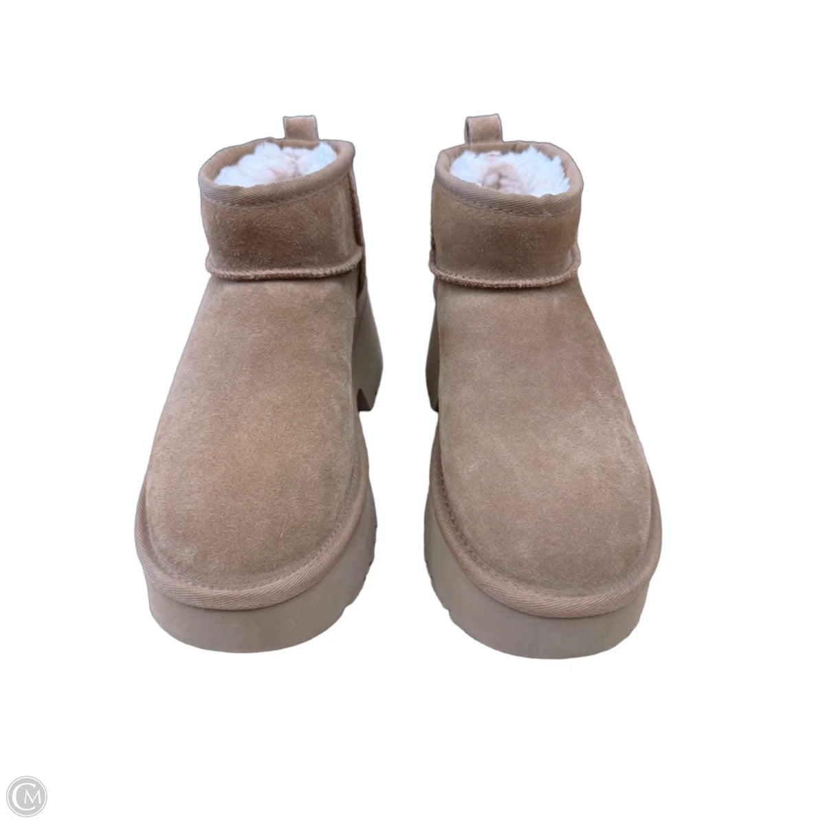 Boots Designer By Ugg In Brown, Size: 6
