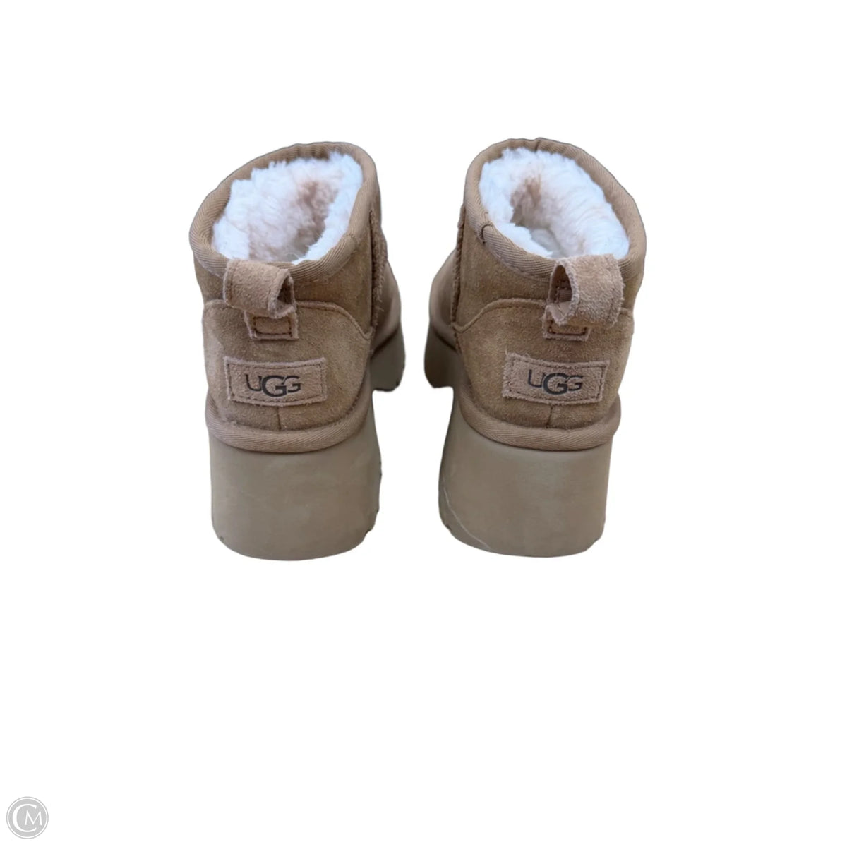 Boots Designer By Ugg In Brown, Size: 6