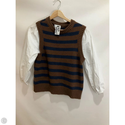 Top Long Sleeve By Evereve In Multi-colored, Size: S