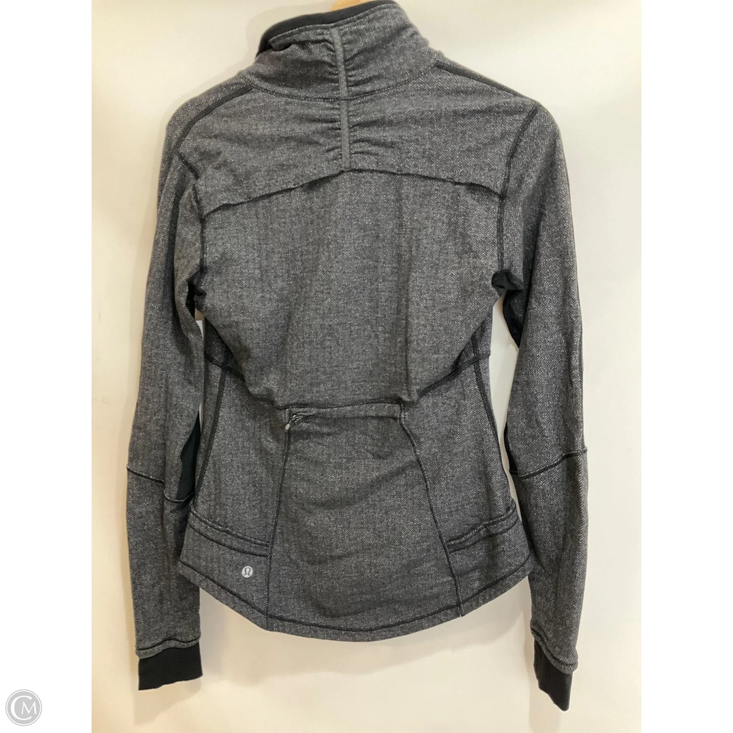 Athletic Jacket By Lululemon In Grey, Size: 8