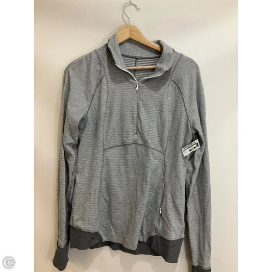 Athletic Jacket By Lululemon In Grey, Size: 8