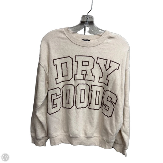 Sweatshirt Crewneck By Originality In Cream, Size: Xs