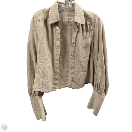 Top Long Sleeve By Clothes Mentor In Brown, Size: Xs