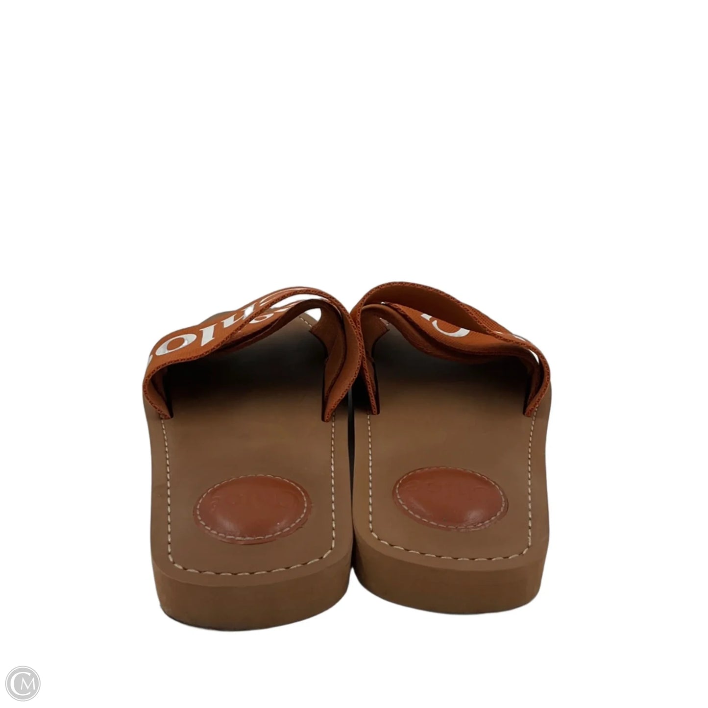 Sandals Luxury Designer By Chloe In Brown, Size: 6