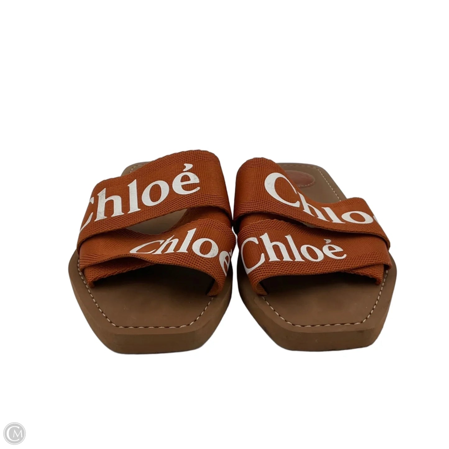 Sandals Luxury Designer By Chloe In Brown, Size: 6