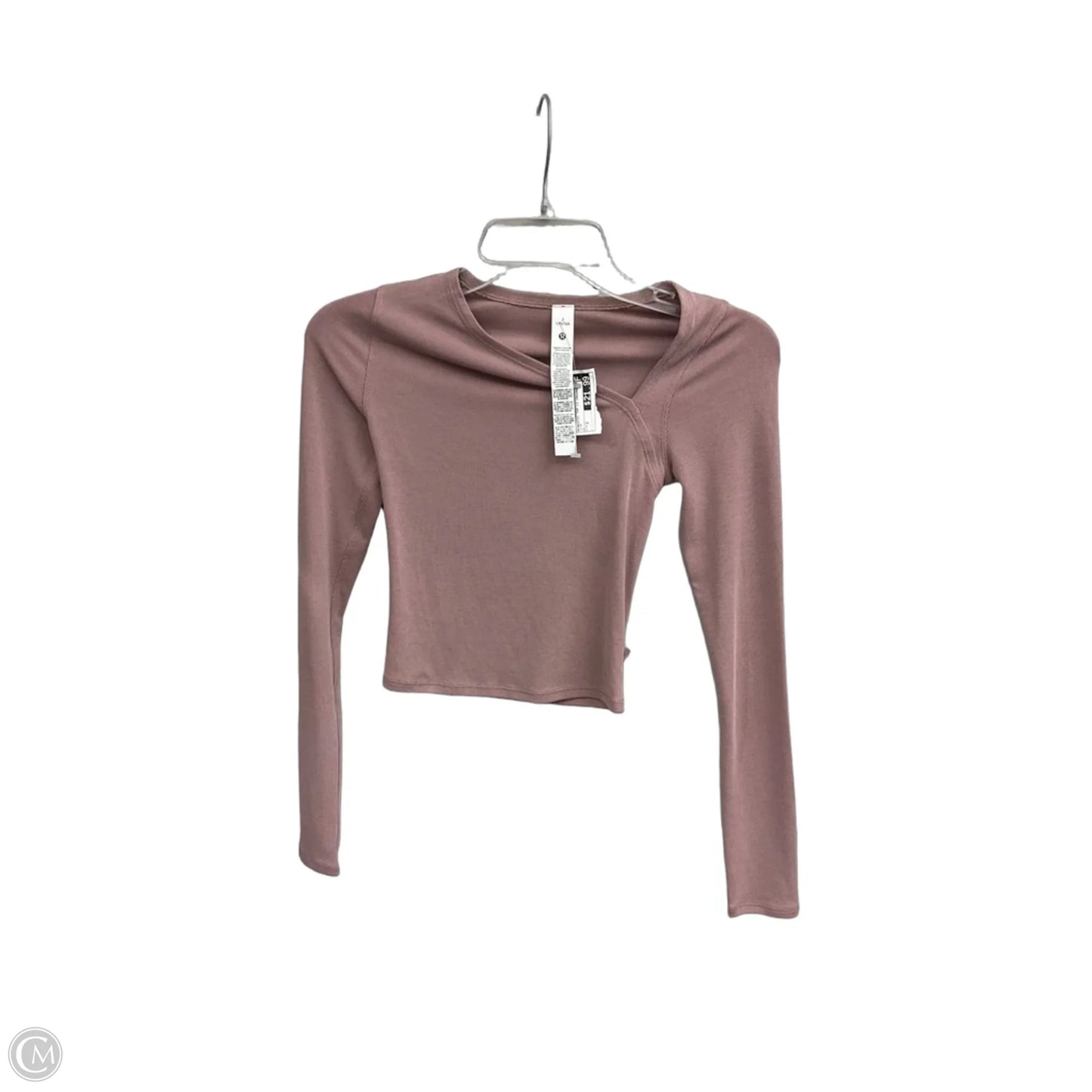 Athletic Top Long Sleeve Crewneck By Lululemon In Pink, Size: 2